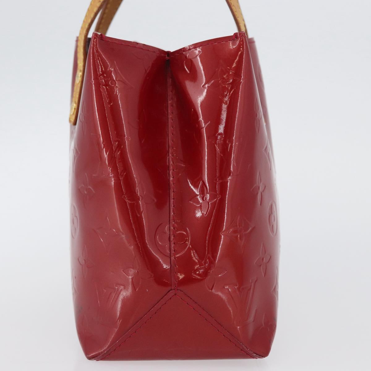 LOUIS VUITTON Monogram Vernis Reade PM Hand Bag Pomme D'amour M91990 Auth LNZ195