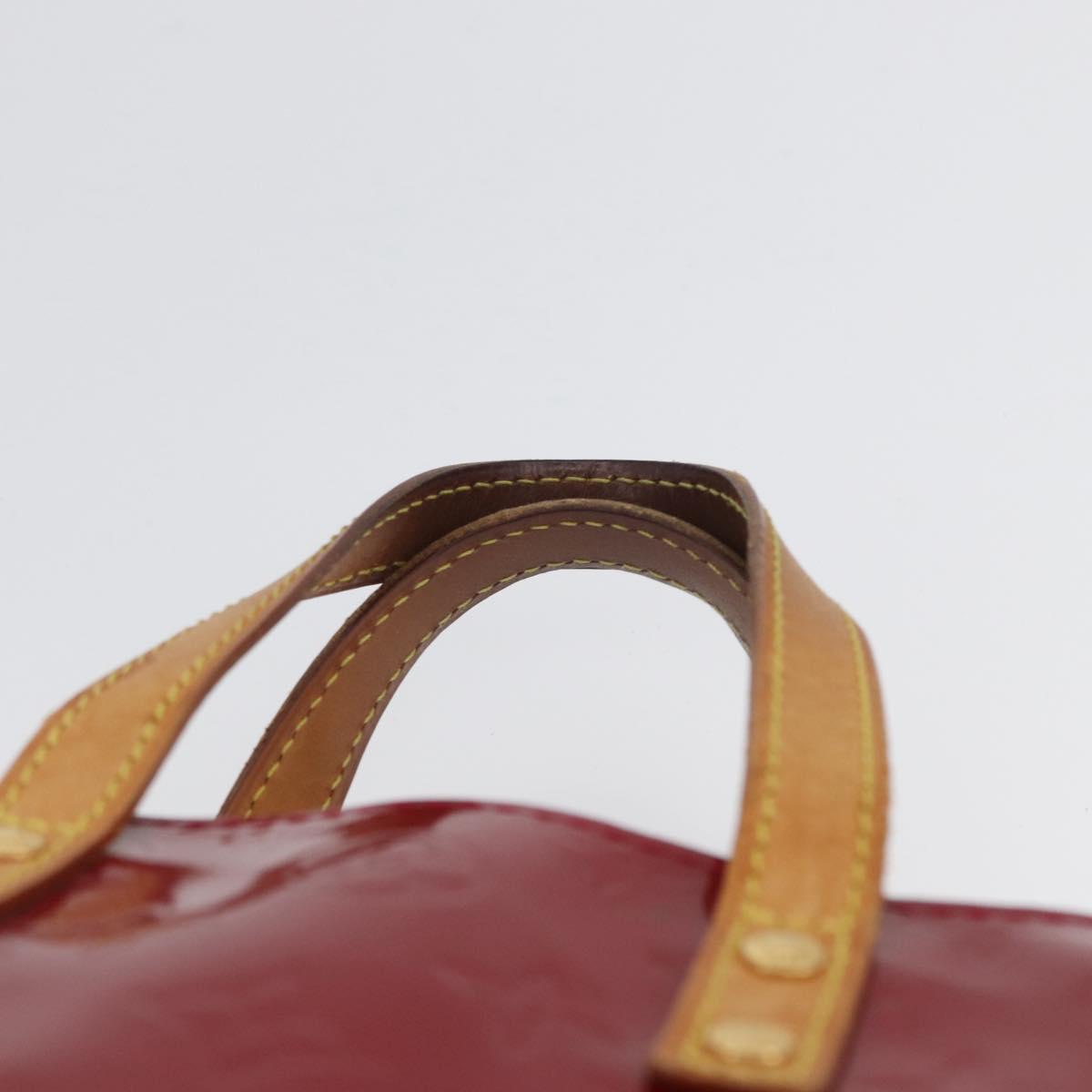 LOUIS VUITTON Monogram Vernis Reade PM Hand Bag Pomme D'amour M91990 Auth LNZ195