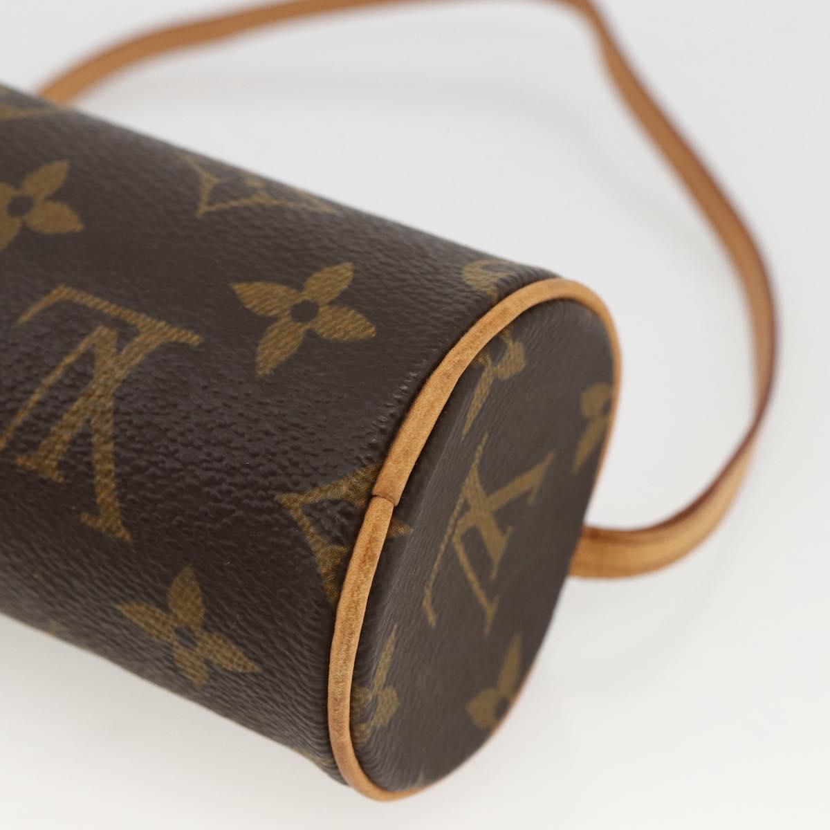LOUIS VUITTON Monogram Papillon Pouch LV Auth LNZ199