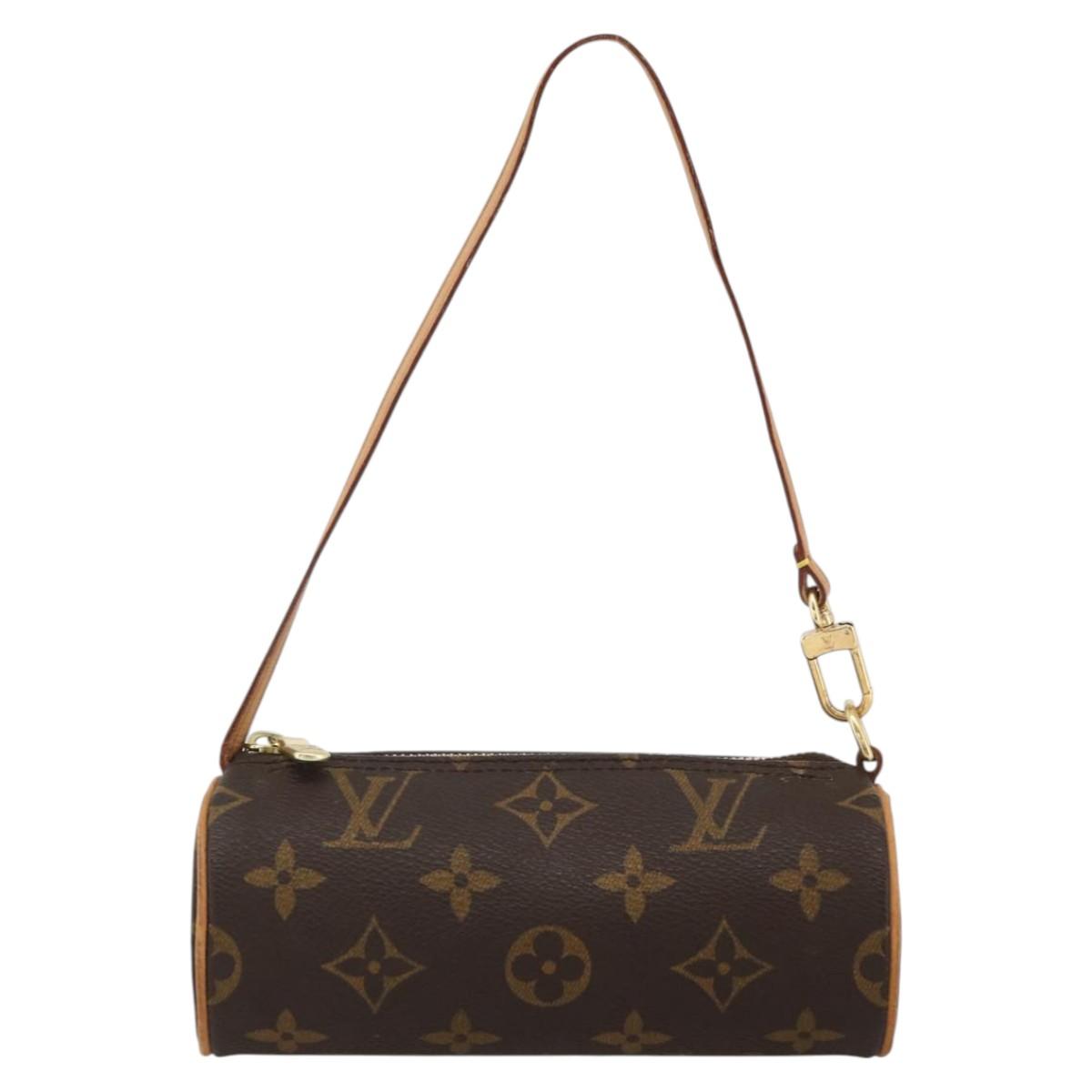 LOUIS VUITTON Monogram Papillon Pouch LV Auth LNZ199