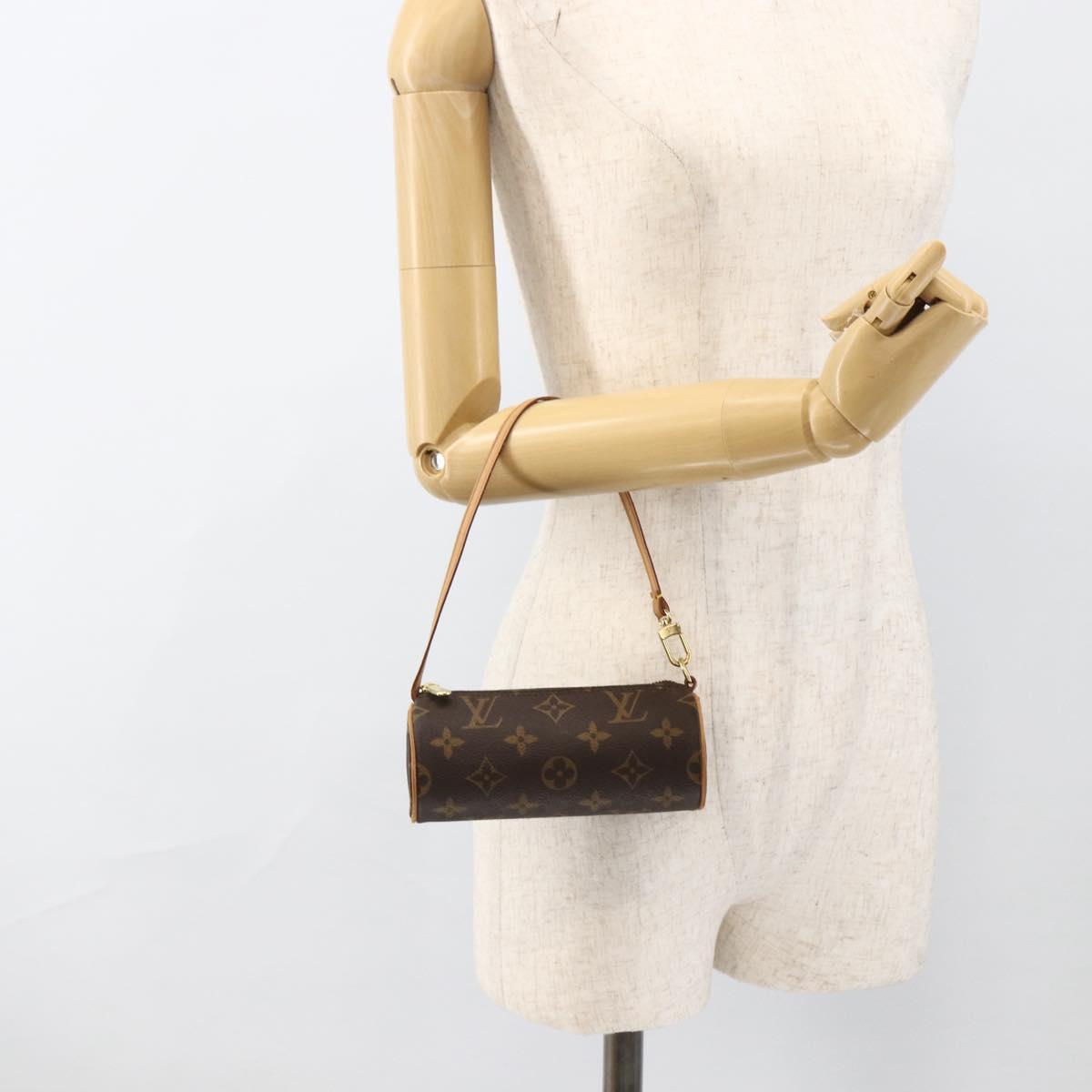 LOUIS VUITTON Monogram Papillon Pouch LV Auth LNZ199
