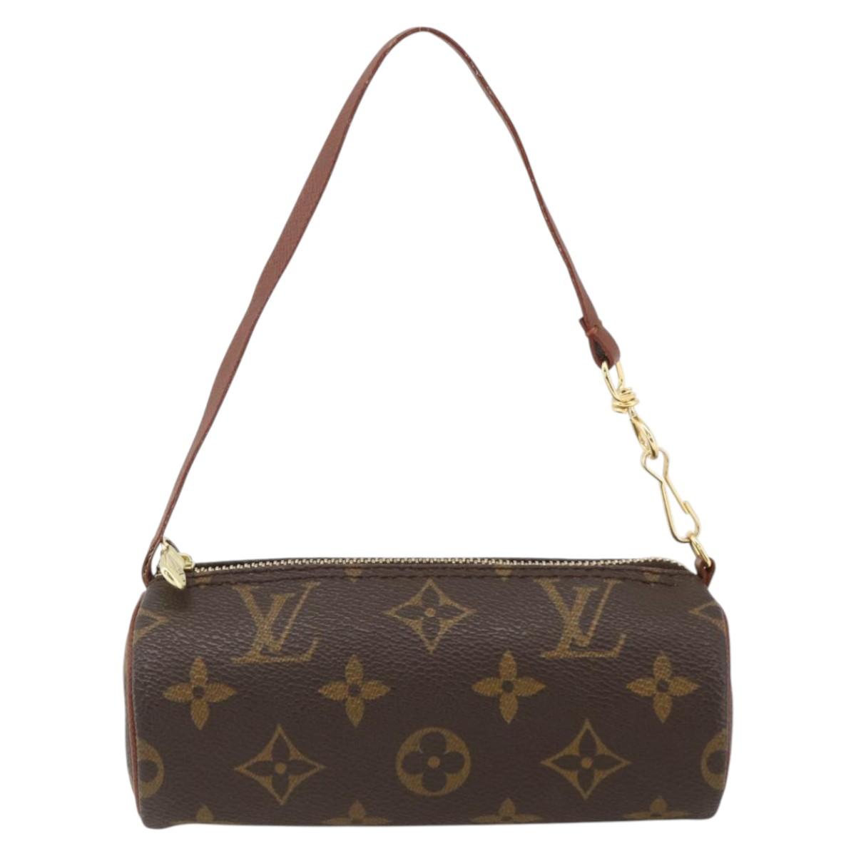 LOUIS VUITTON Monogram Papillon Pouch LV Auth LNZ200