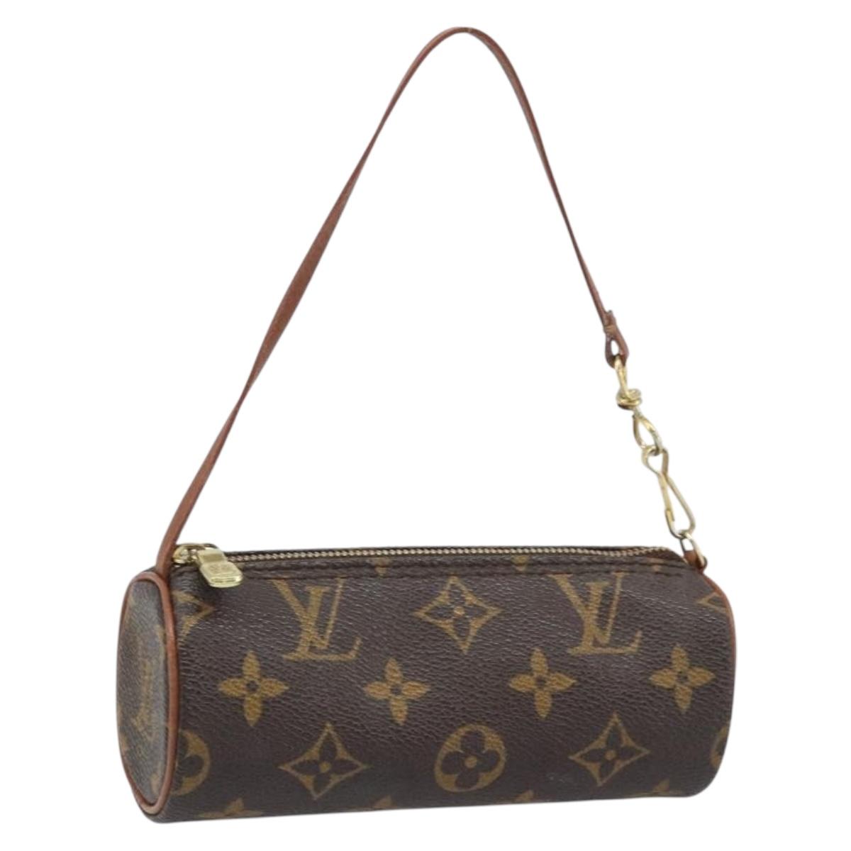 LOUIS VUITTON Monogram Papillon Pouch LV Auth LNZ201