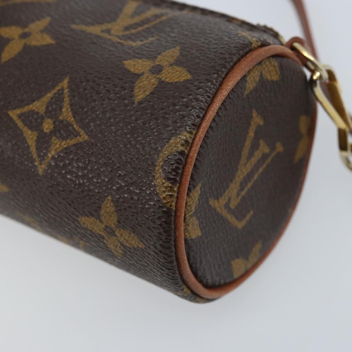LOUIS VUITTON Monogram Papillon Pouch LV Auth LNZ201