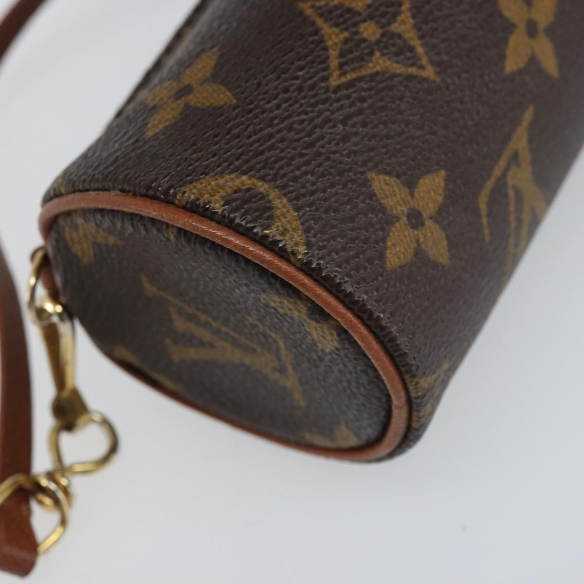 LOUIS VUITTON Monogram Papillon Pouch LV Auth LNZ201