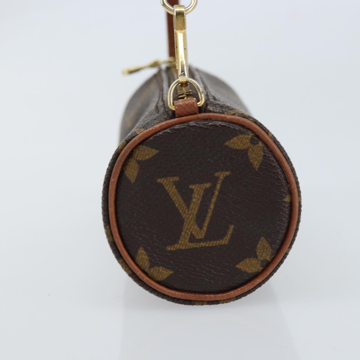 LOUIS VUITTON Monogram Papillon Pouch LV Auth LNZ201