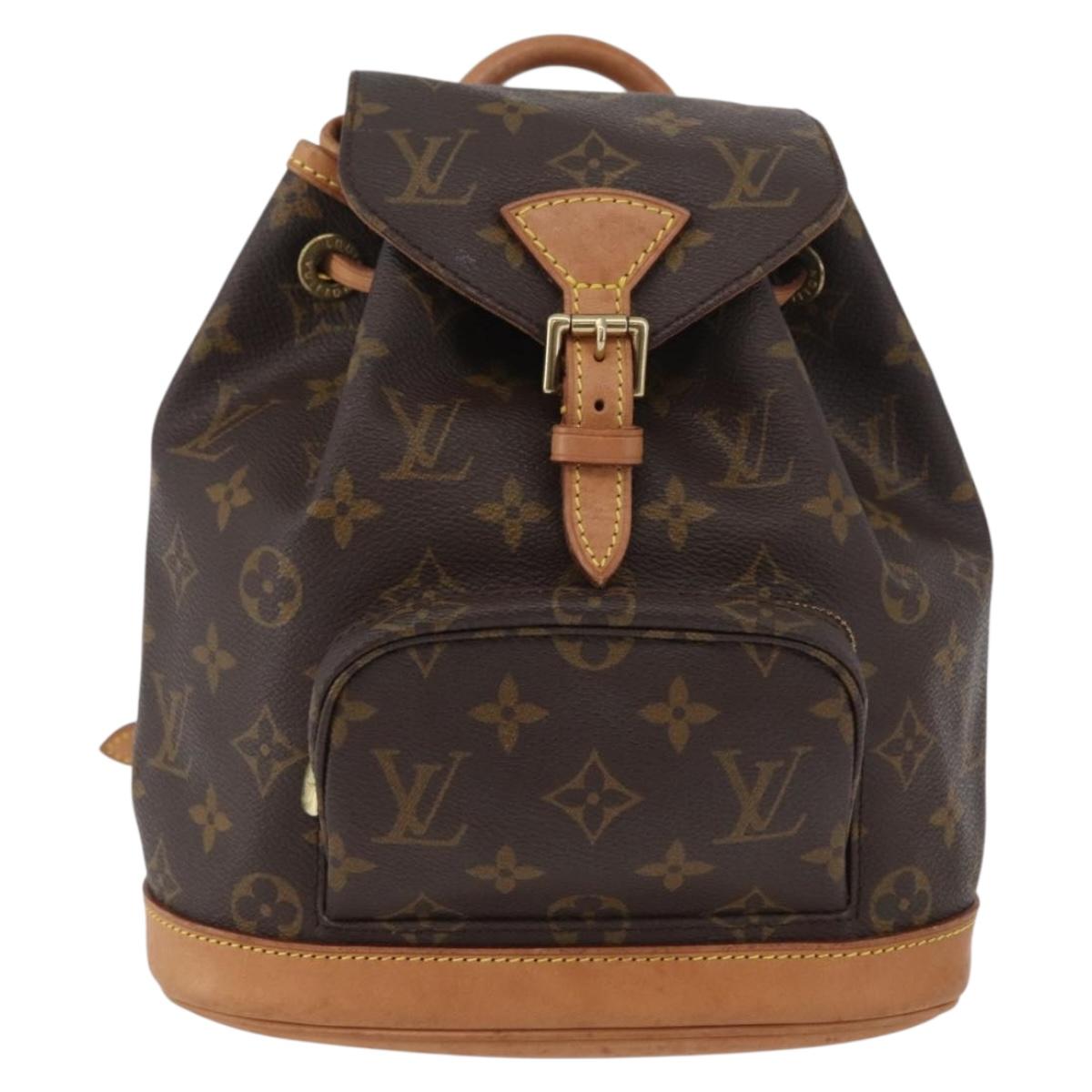 LOUIS VUITTON Monogram Montsouris PM Backpack M51137 LV Auth LNZ202V