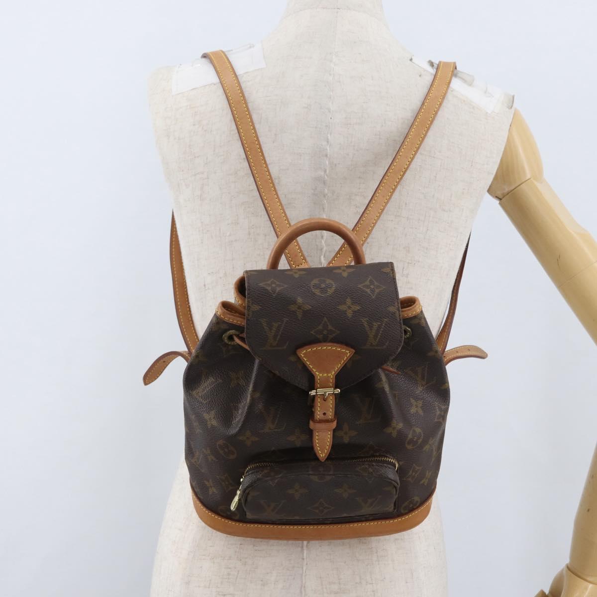 LOUIS VUITTON Monogram Montsouris PM Backpack M51137 LV Auth LNZ202V