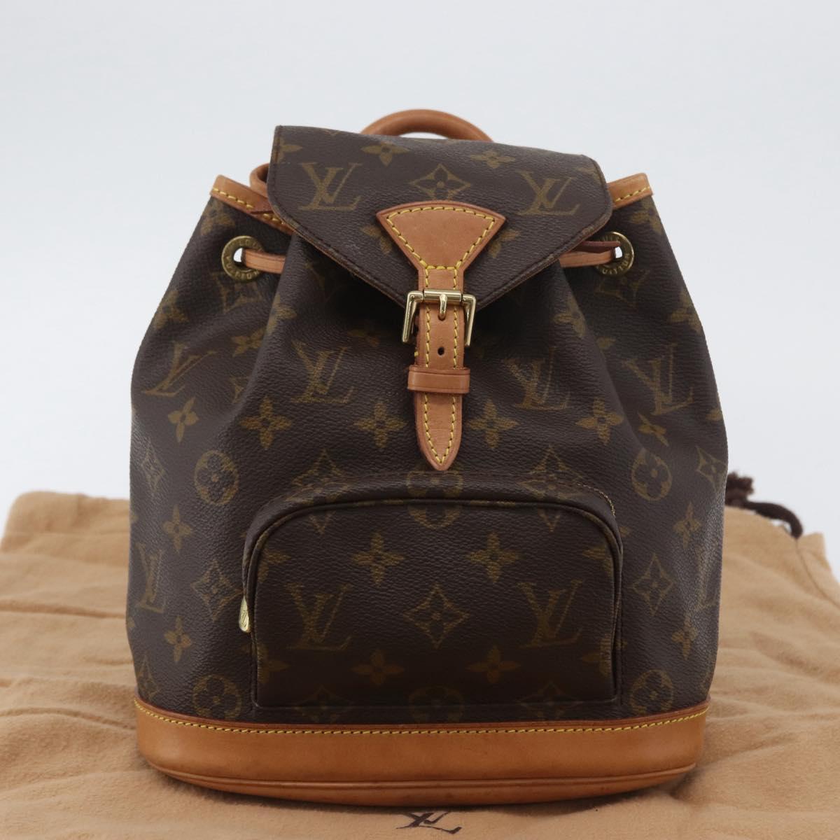 LOUIS VUITTON Monogram Montsouris PM Backpack M51137 LV Auth LNZ202V