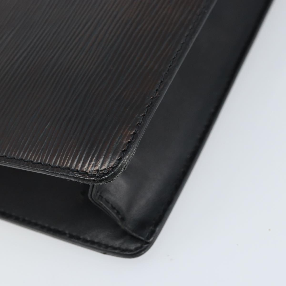 LOUIS VUITTON Epi Pochette Homme Clutch Bag Black M52522 LV Auth LNZ204