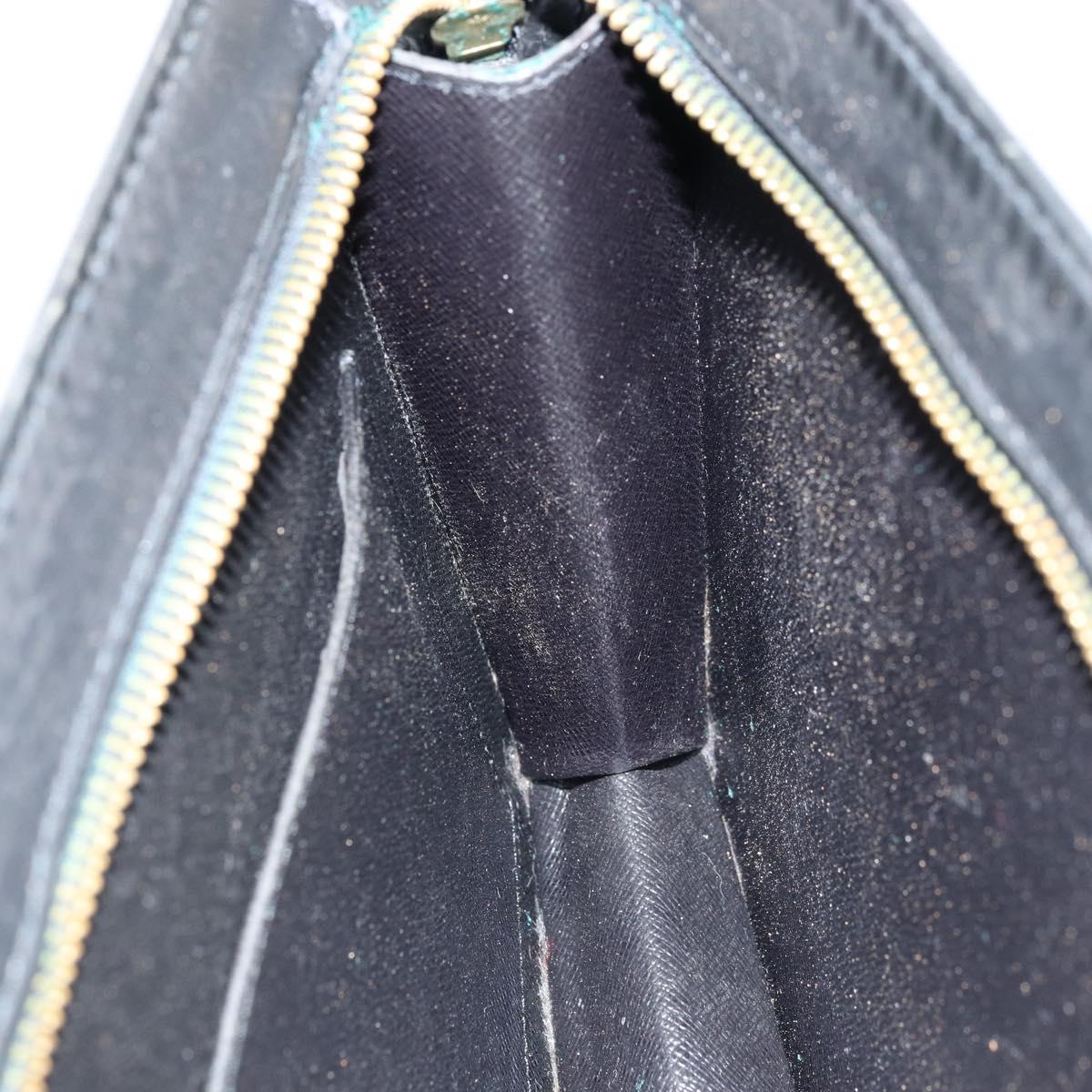 LOUIS VUITTON Epi Pochette Homme Clutch Bag Black M52522 LV Auth LNZ204