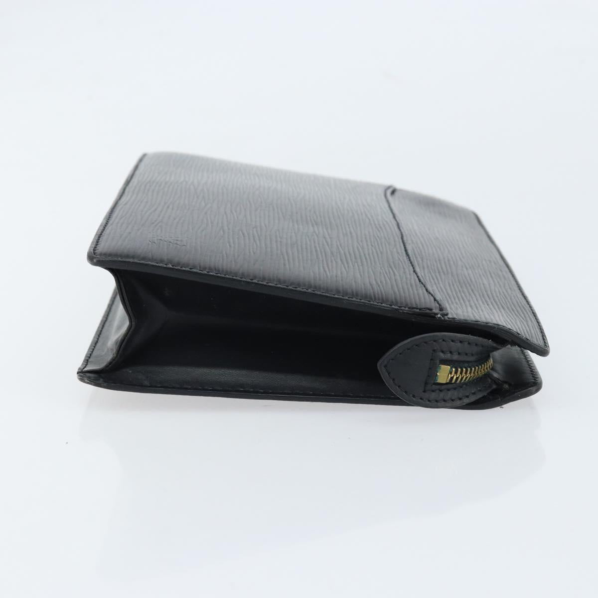 LOUIS VUITTON Epi Pochette Homme Clutch Bag Black M52522 LV Auth LNZ204