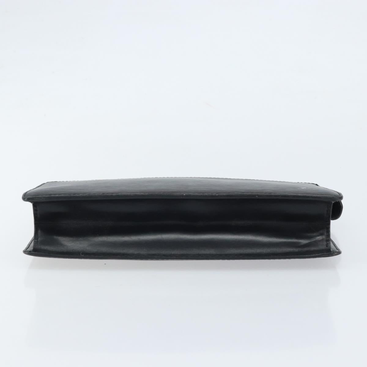 LOUIS VUITTON Epi Pochette Homme Clutch Bag Black M52522 LV Auth LNZ204