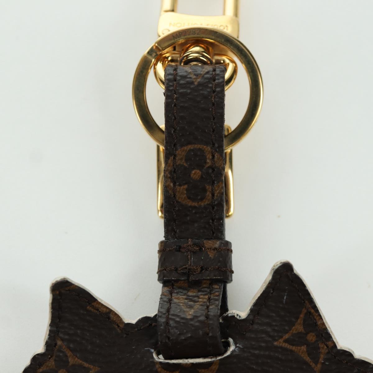 LOUIS VUITTON Catgram Porto Address Catgram Key Holder Black MP2282 Auth LNZ214M