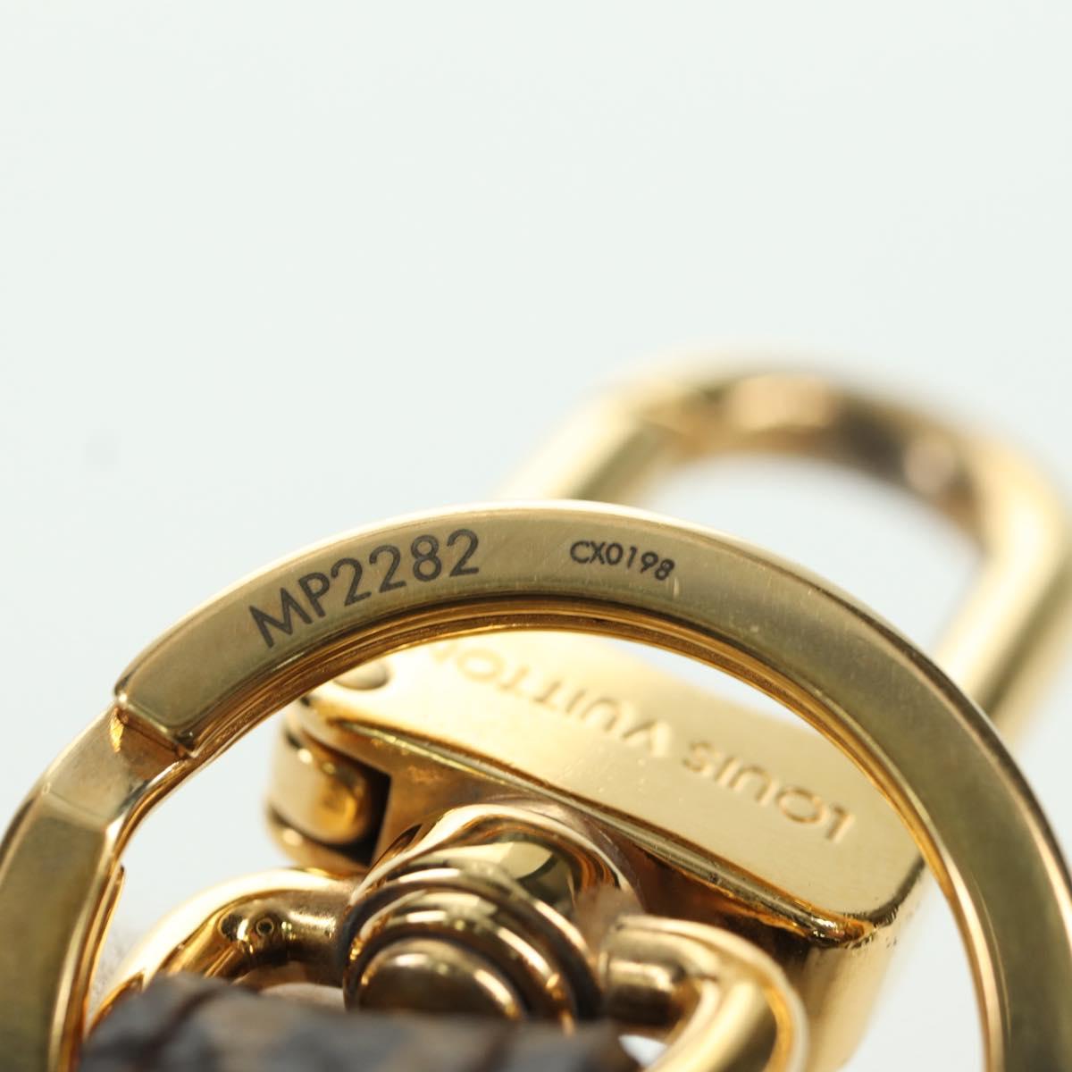 LOUIS VUITTON Catgram Porto Address Catgram Key Holder Black MP2282 Auth LNZ214M