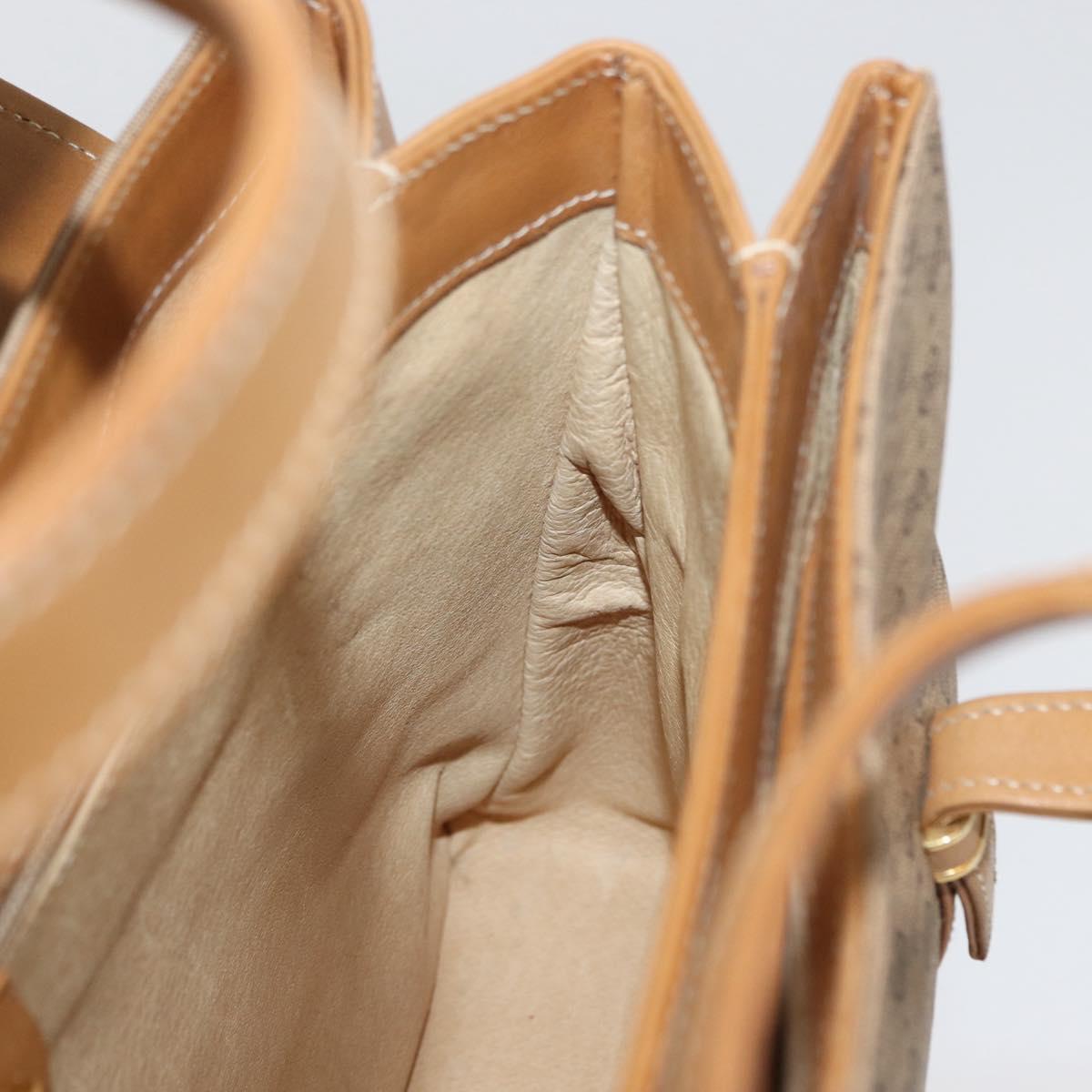 GUCCI Micro GG Supreme Shoulder Bag PVC Beige Gold 46 000 4857 Auth LNZ231