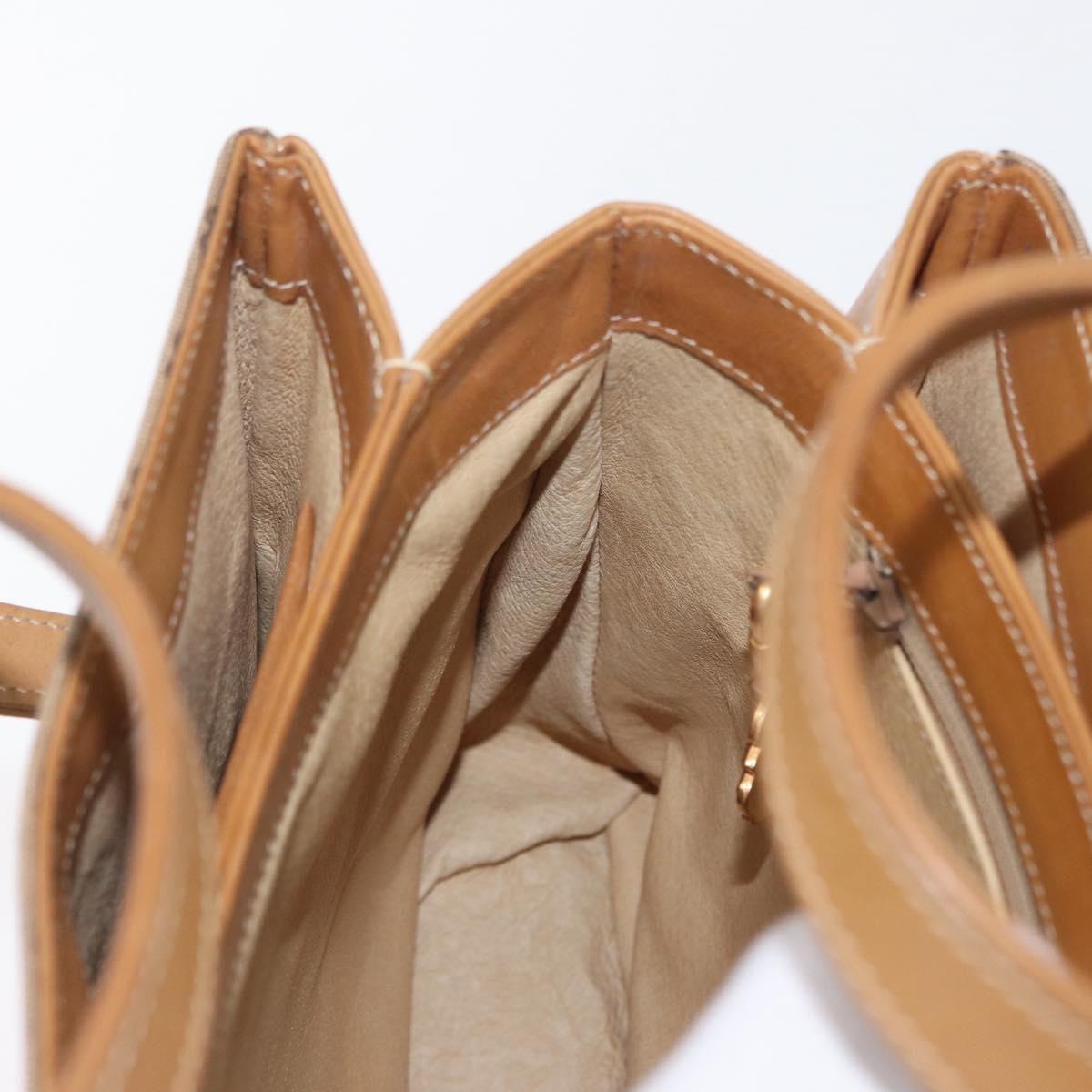 GUCCI Micro GG Supreme Shoulder Bag PVC Beige Gold 46 000 4857 Auth LNZ231