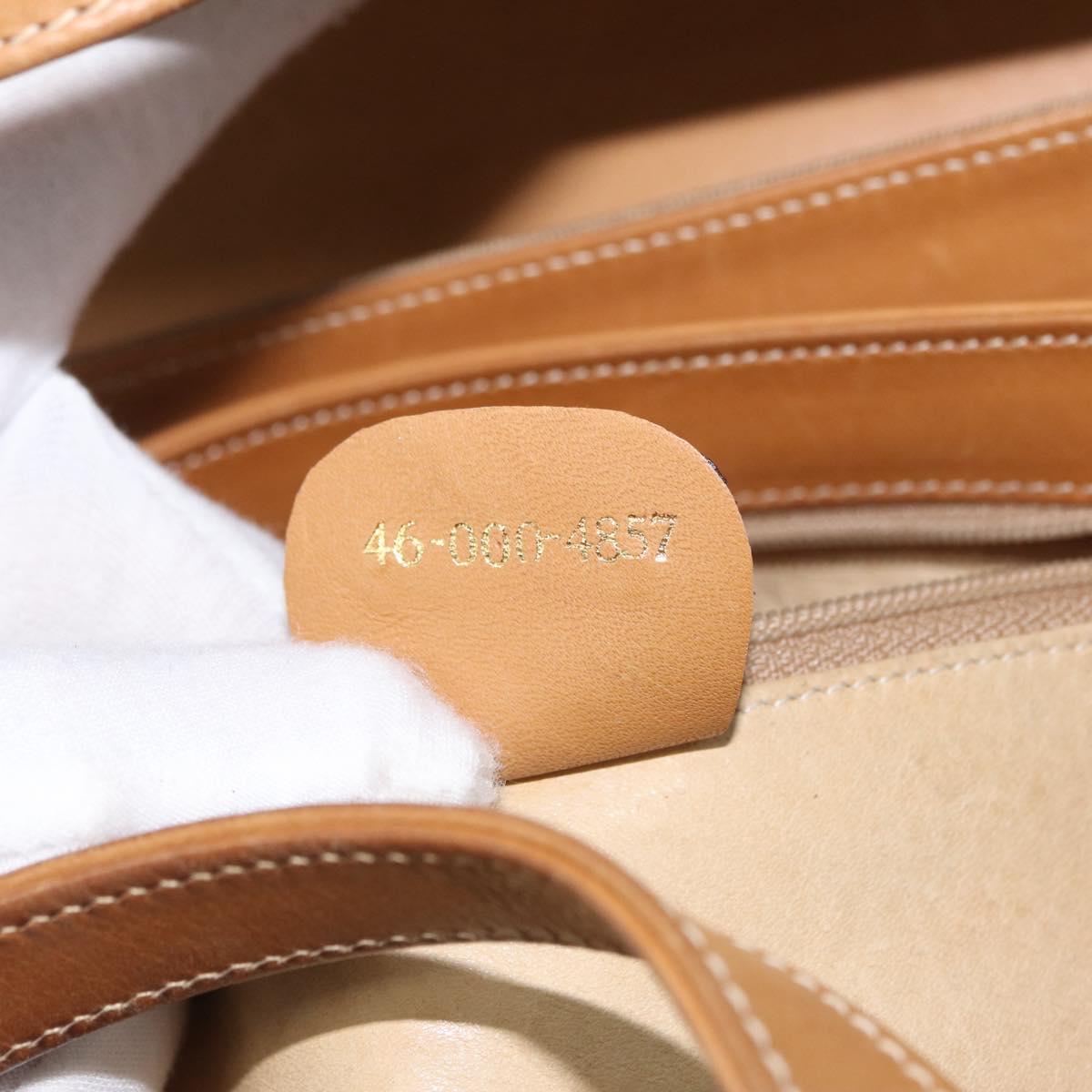 GUCCI Micro GG Supreme Shoulder Bag PVC Beige Gold 46 000 4857 Auth LNZ231