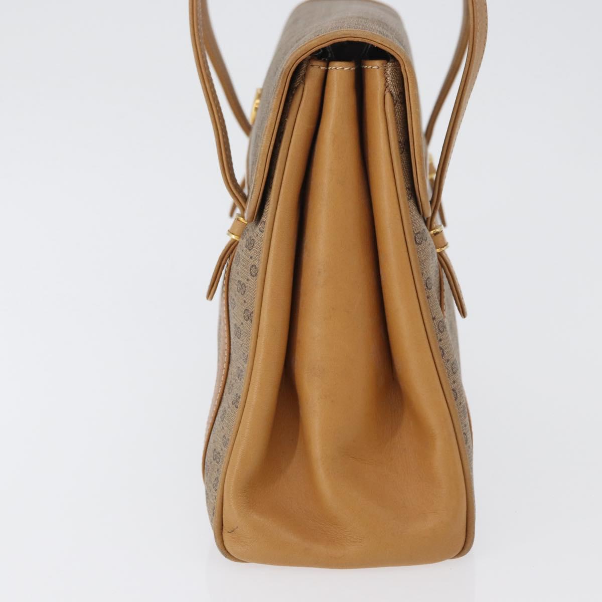 GUCCI Micro GG Supreme Shoulder Bag PVC Beige Gold 46 000 4857 Auth LNZ231