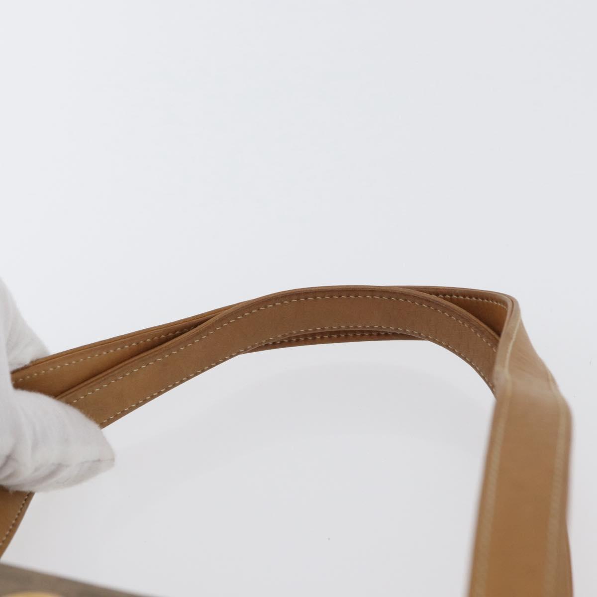 GUCCI Micro GG Supreme Shoulder Bag PVC Beige Gold 46 000 4857 Auth LNZ231