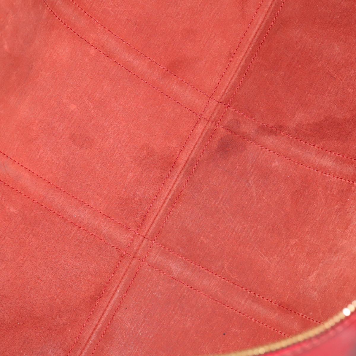 LOUIS VUITTON Epi Keepall 55 Boston Bag Red M42957 LV Auth LNZ240