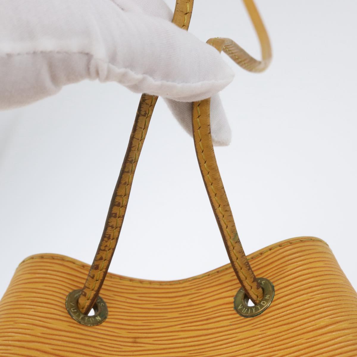 LOUIS VUITTON Epi Petit Noe Shoulder Bag Yellow M44109 LV Auth LNZ242