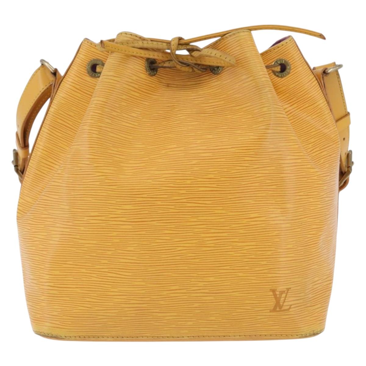 LOUIS VUITTON Epi Petit Noe Shoulder Bag Yellow M44109 LV Auth LNZ242