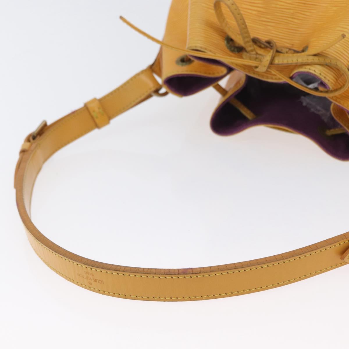LOUIS VUITTON Epi Petit Noe Shoulder Bag Yellow M44109 LV Auth LNZ242
