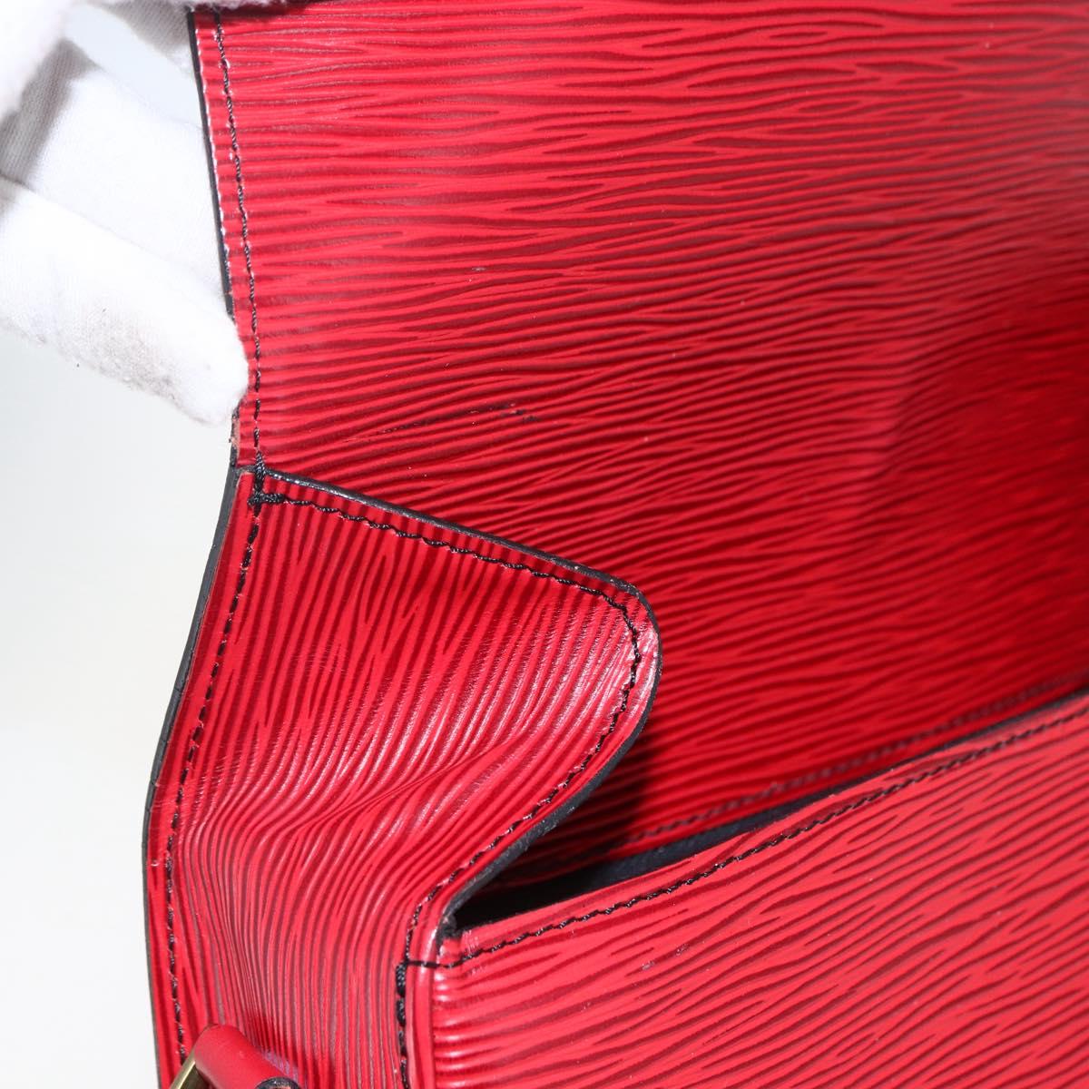 LOUIS VUITTON Epi Saint Cloud GM Shoulder Bag Red M52197 LV Auth LNZ246