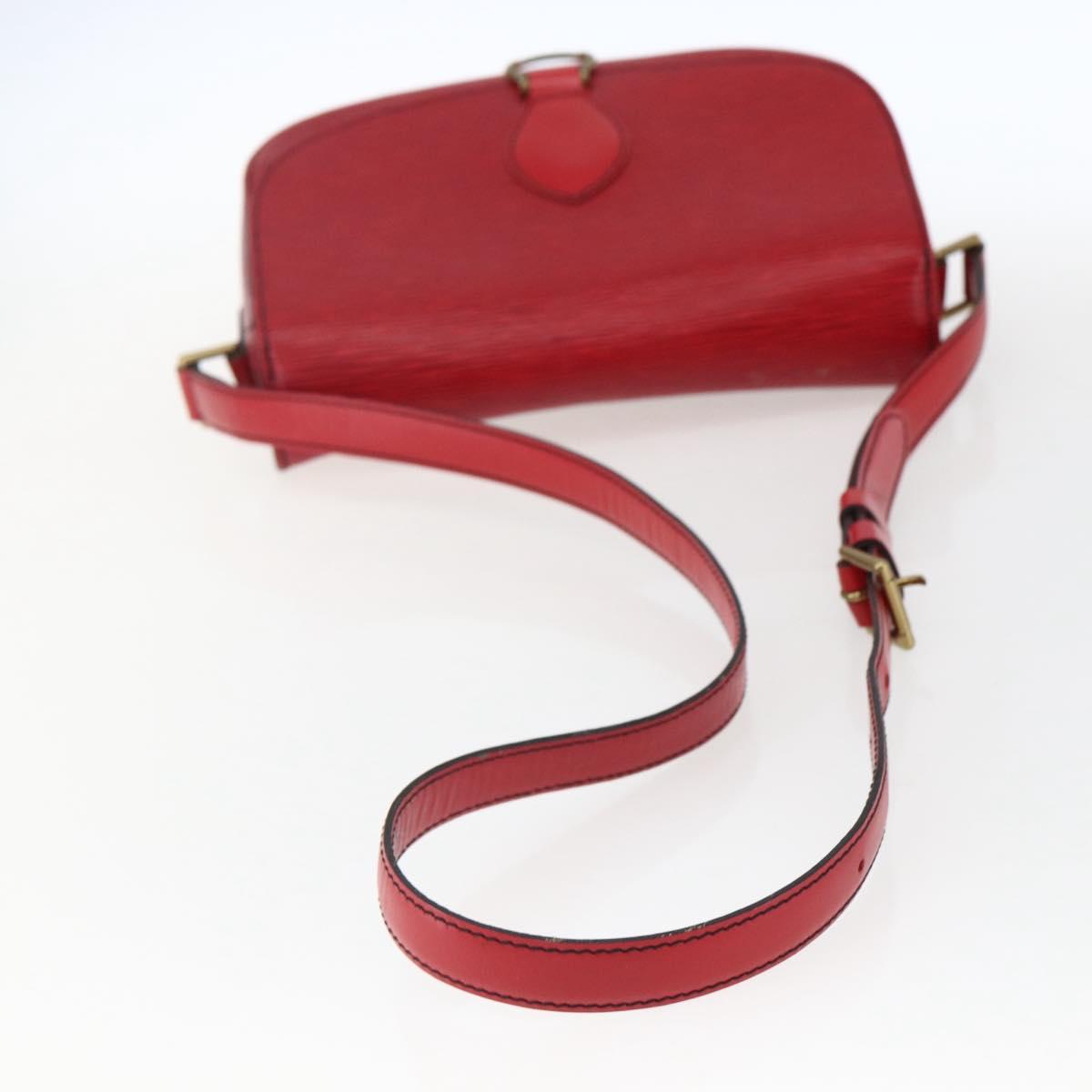 LOUIS VUITTON Epi Saint Cloud GM Shoulder Bag Red M52197 LV Auth LNZ246