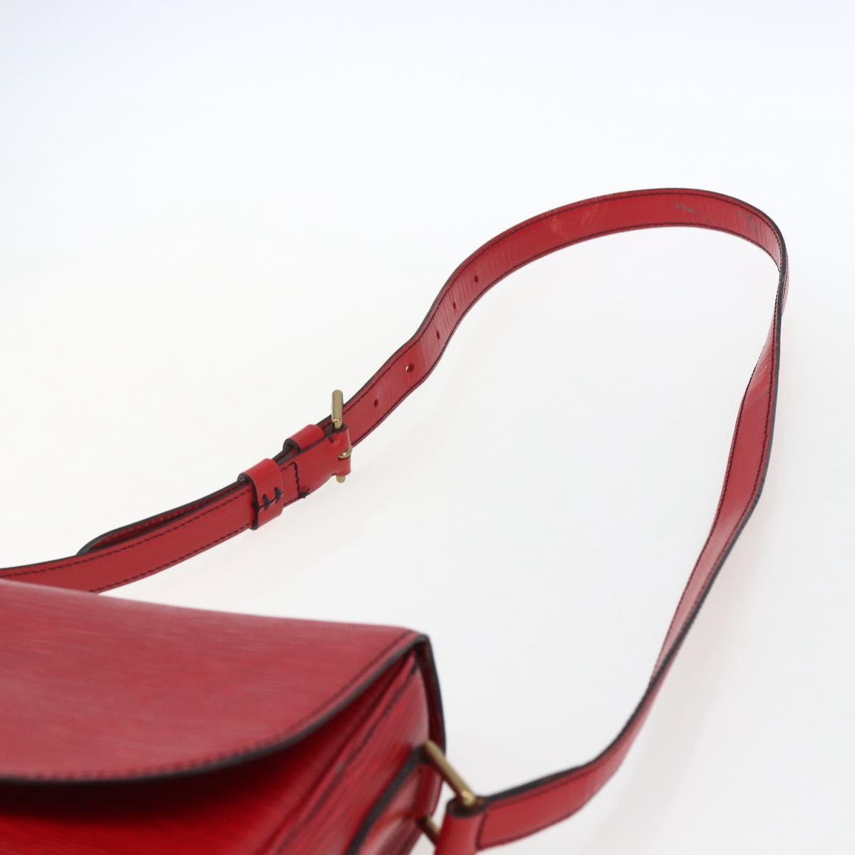 LOUIS VUITTON Epi Saint Cloud GM Shoulder Bag Red M52197 LV Auth LNZ246