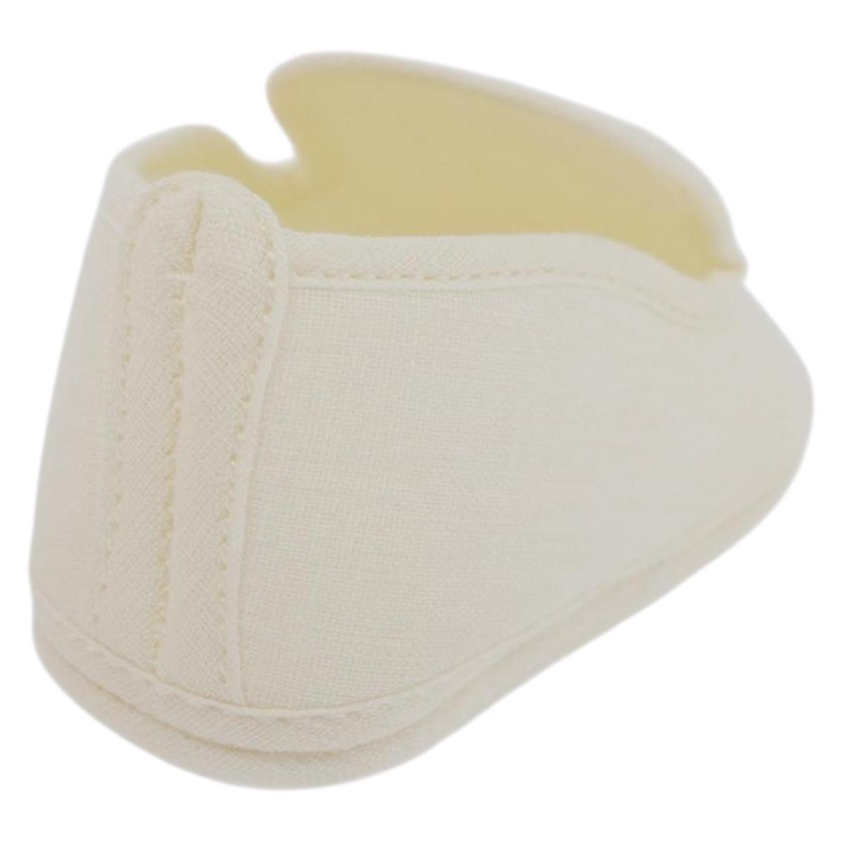 HERMES Baby Shoes linen White Auth LNZ251