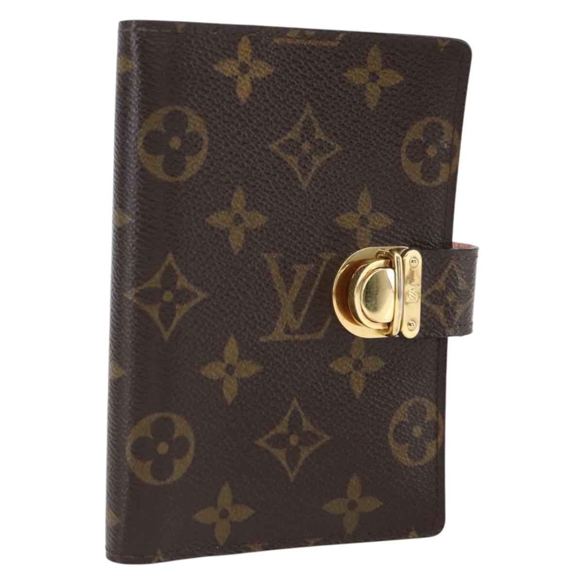 LOUIS VUITTON Monogram Agenda Koala PM Day Planner Cover Pink R21013 Auth LNZ254