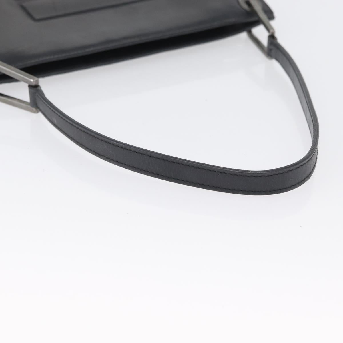 GUCCI Shoulder Bag Patent leather Brown Silver 001 3034 1705 Auth LNZ260