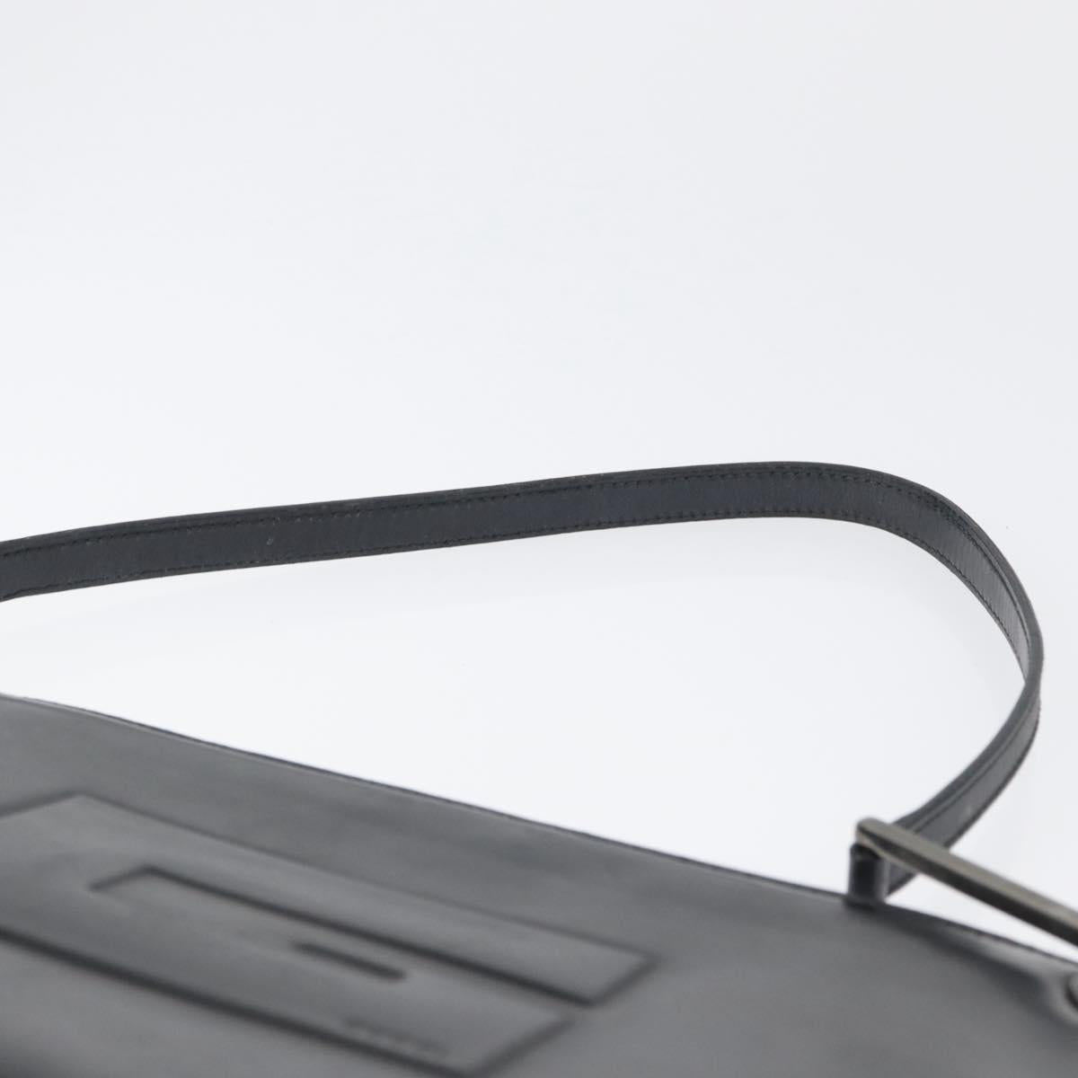 GUCCI Shoulder Bag Patent leather Brown Silver 001 3034 1705 Auth LNZ260