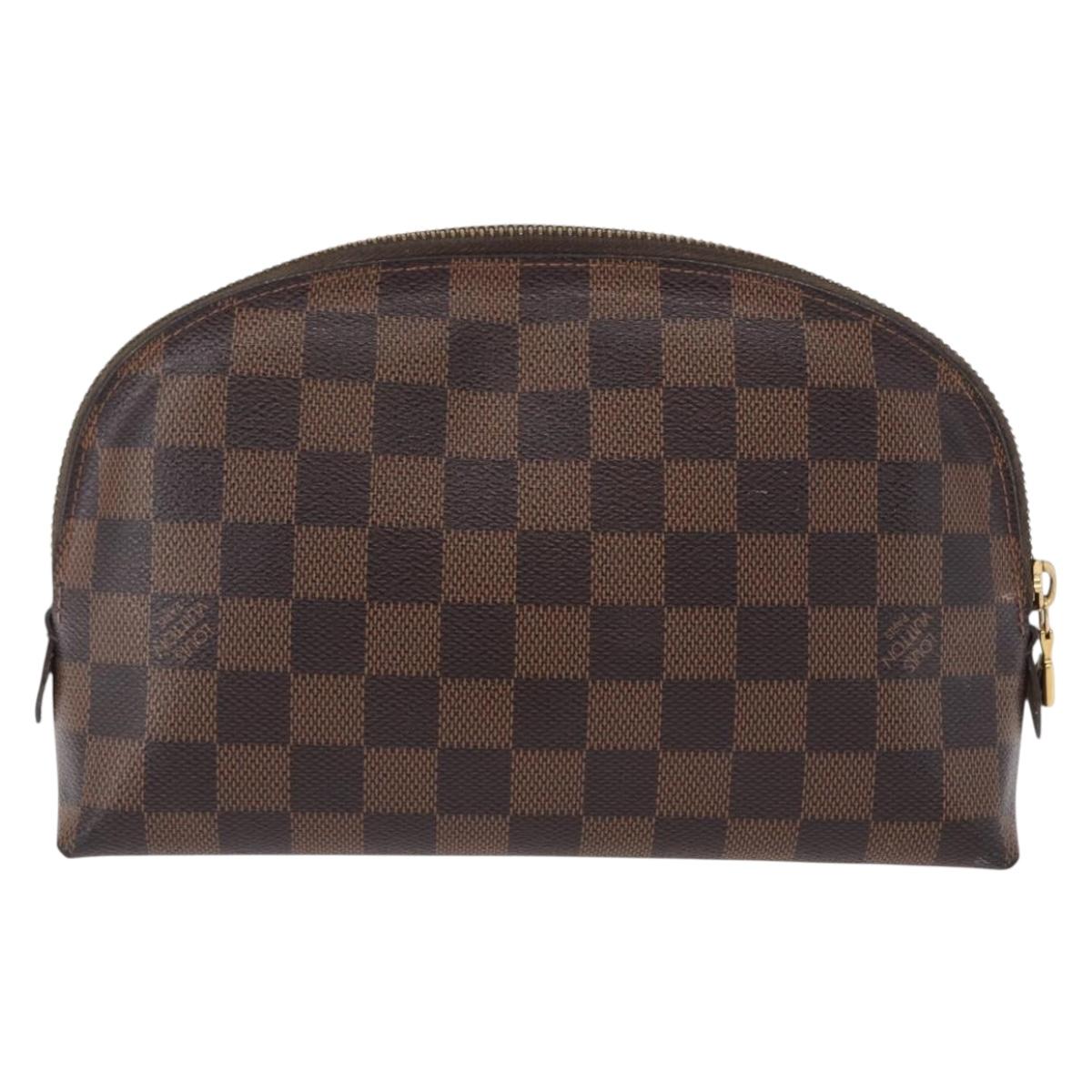 LOUIS VUITTON Damier Ebene Pochette Cosmetic GM Pouch N23345 LV Auth LNZ262