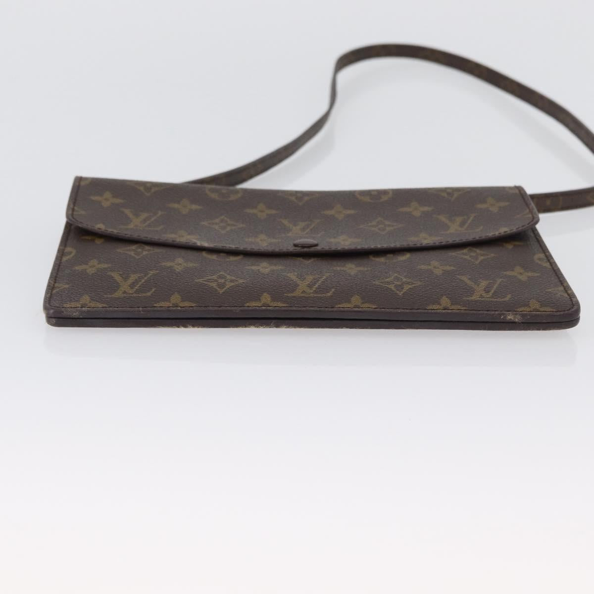 LOUIS VUITTON Monogram Double Rabat Shoulder Bag M51815 LV Auth LNZ263