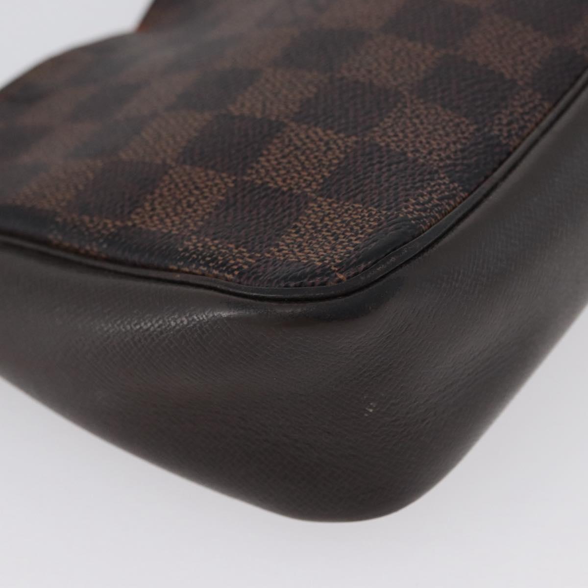 LOUIS VUITTON Damier Ebene Trousse Makeup Pouch N51982 LV Auth LNZ264