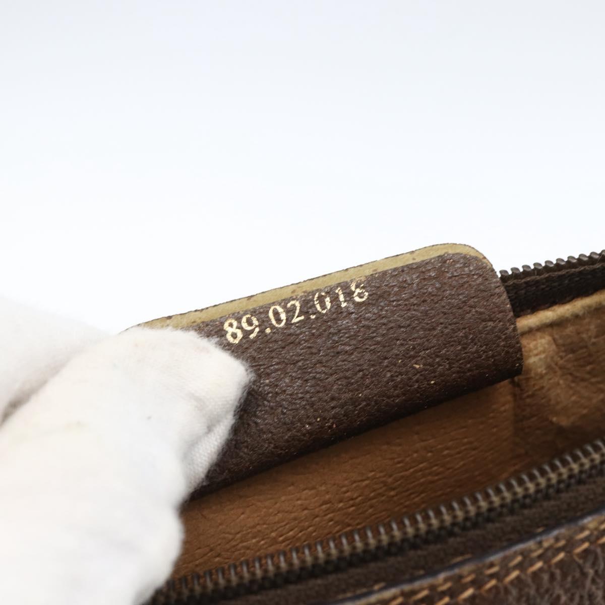 GUCCI GG Supreme Web Sherry Line Bag PVC Beige Gold 89 02 018 Auth LNZ269