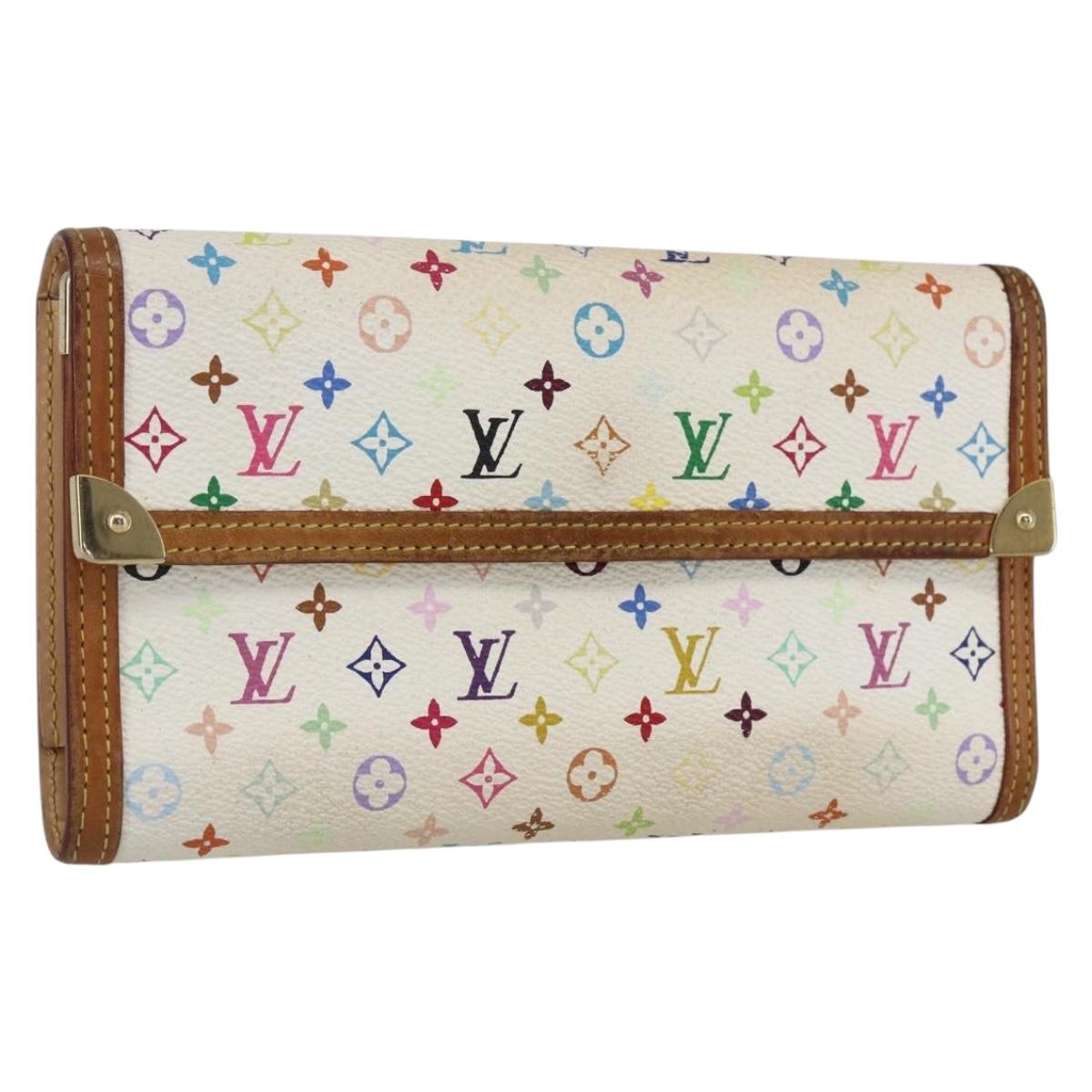 LOUIS VUITTON Multicolor Porte Tresor International Wallet M92659 LV Auth LNZ277