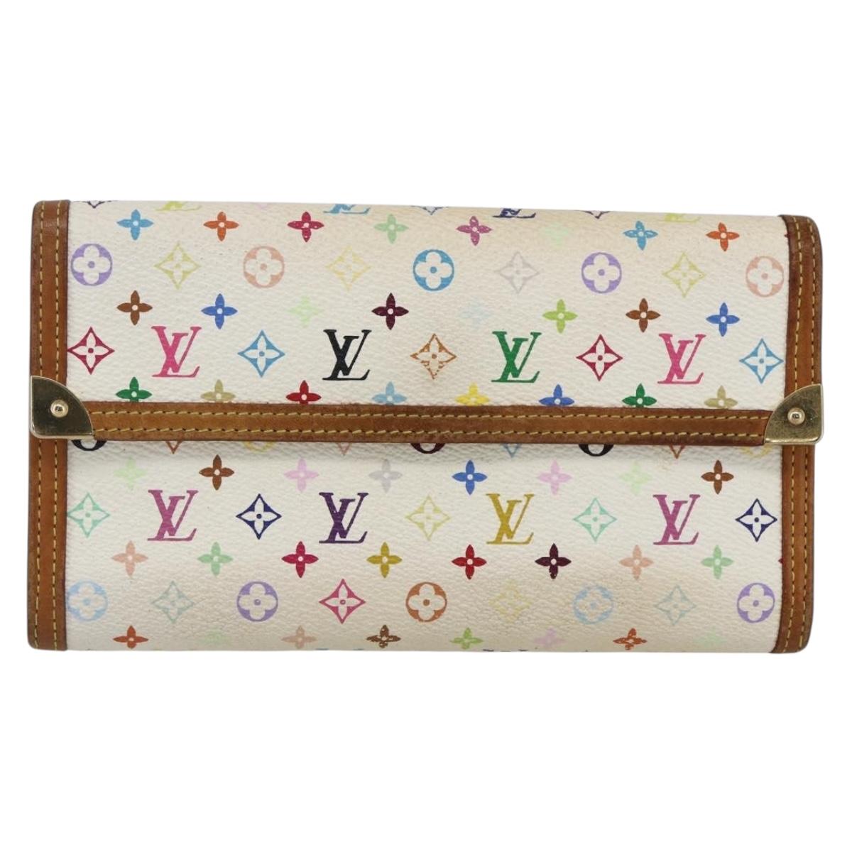 LOUIS VUITTON Multicolor Porte Tresor International Wallet M92659 LV Auth LNZ277