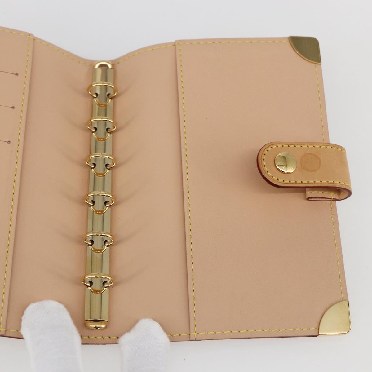 LOUIS VUITTON Multicolor Agenda PM Day Planner Cover Black R20895 Auth LNZ285V