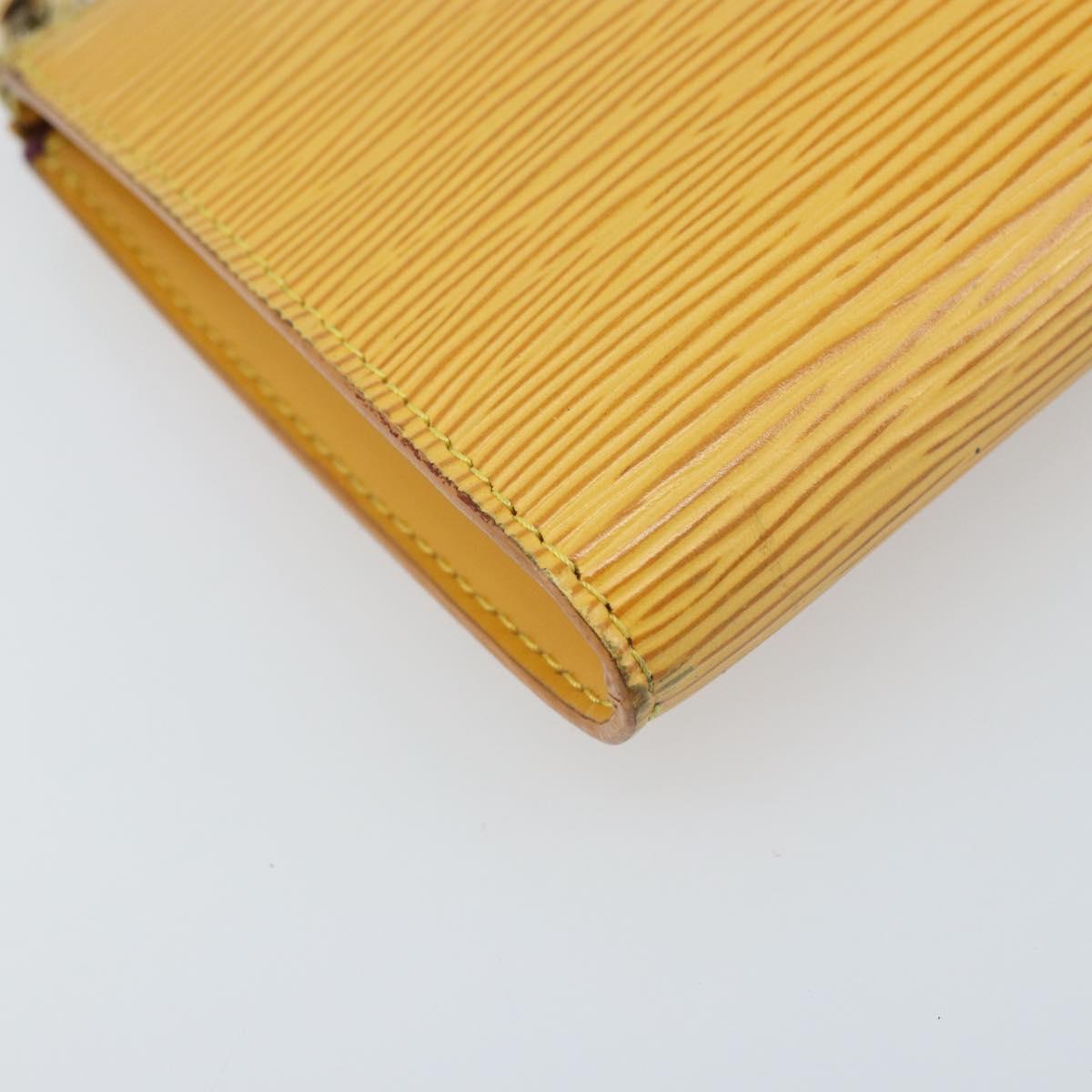 LOUIS VUITTON Epi Pochette Accessoires Pouch Yellow M52949 LV Auth LNZ299