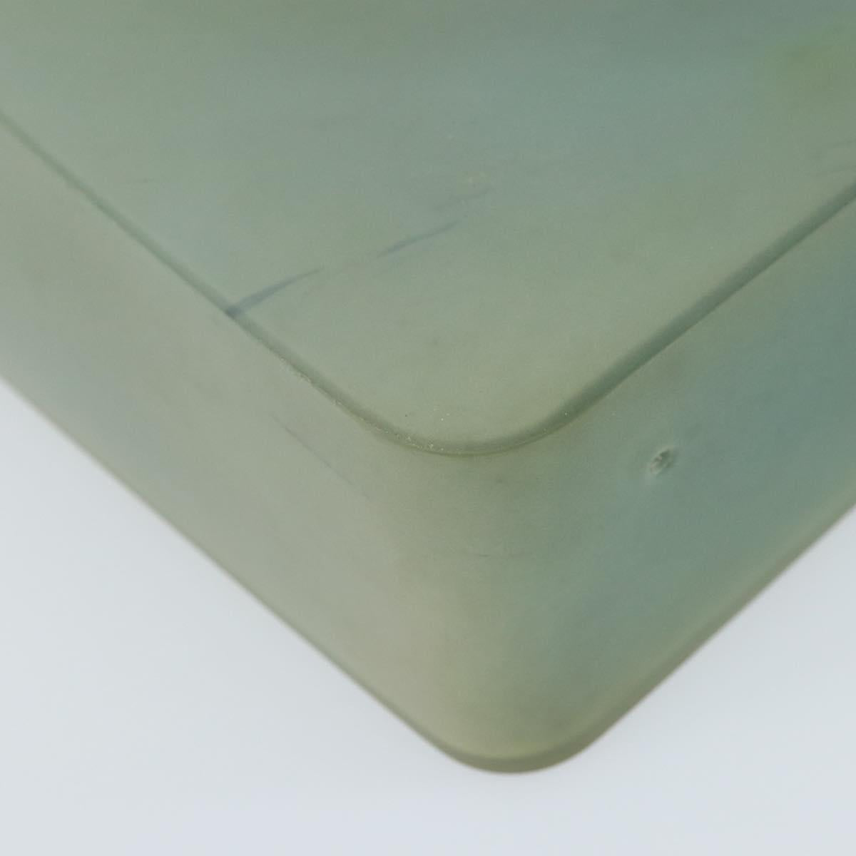 CHANEL Tote Bag Rubber Green CC Auth LNZ300