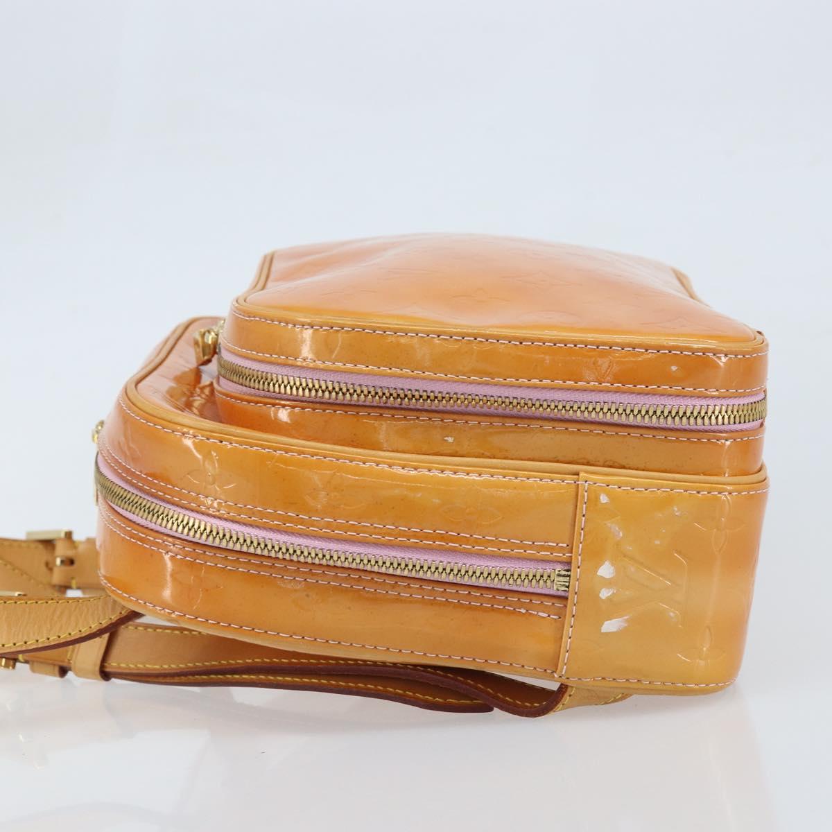 LOUIS VUITTON Monogram Vernis Marley Backpack Pink M91039 LV Auth LNZ301