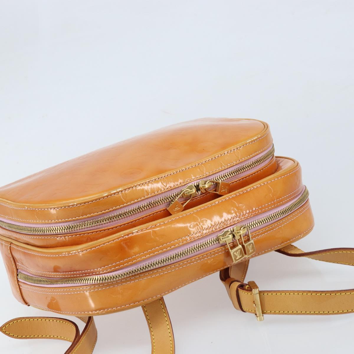 LOUIS VUITTON Monogram Vernis Marley Backpack Pink M91039 LV Auth LNZ301
