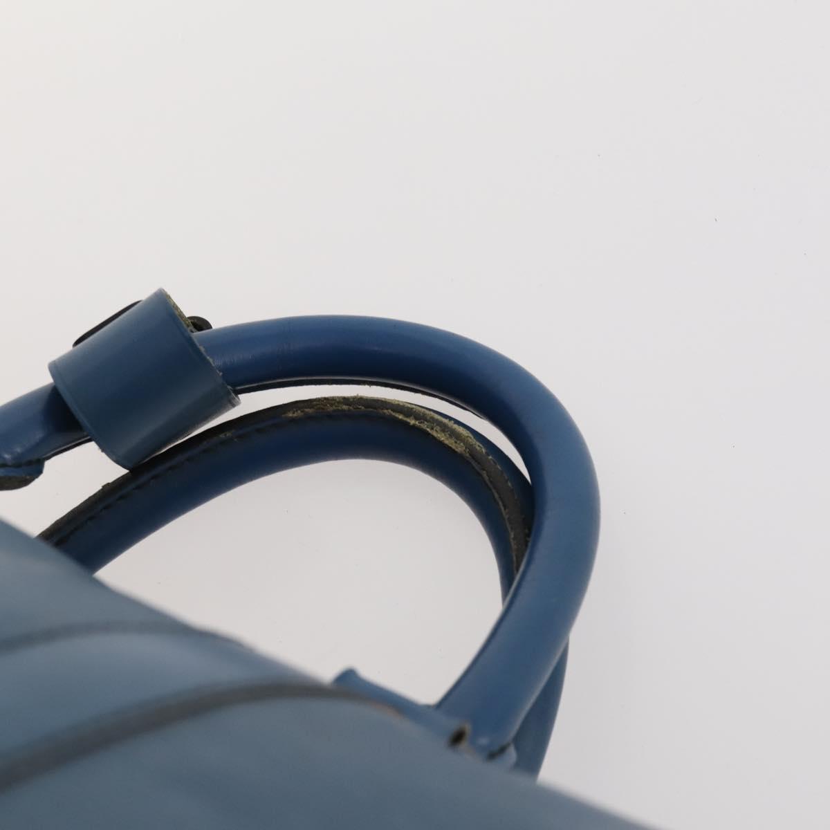 LOUIS VUITTON Epi Keepall 50 Boston Bag Blue M42965 LV Auth LNZ303