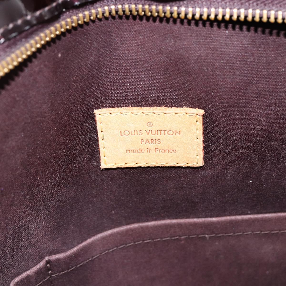 LOUIS VUITTON Monogram Vernis Brentwood Tote Bag Amarante M91994 LV Auth LNZ305