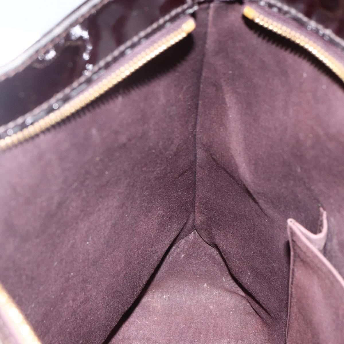 LOUIS VUITTON Monogram Vernis Brentwood Tote Bag Amarante M91994 LV Auth LNZ305