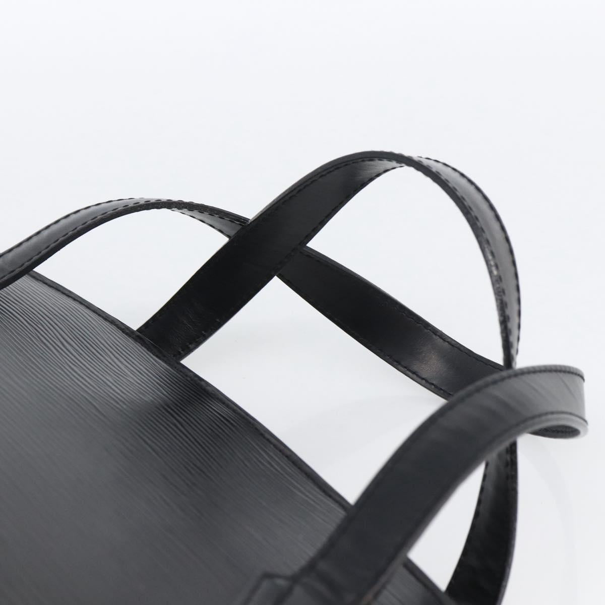 LOUIS VUITTON Epi Saint Jacques Hand Bag Black M52272 LV Auth LNZ321